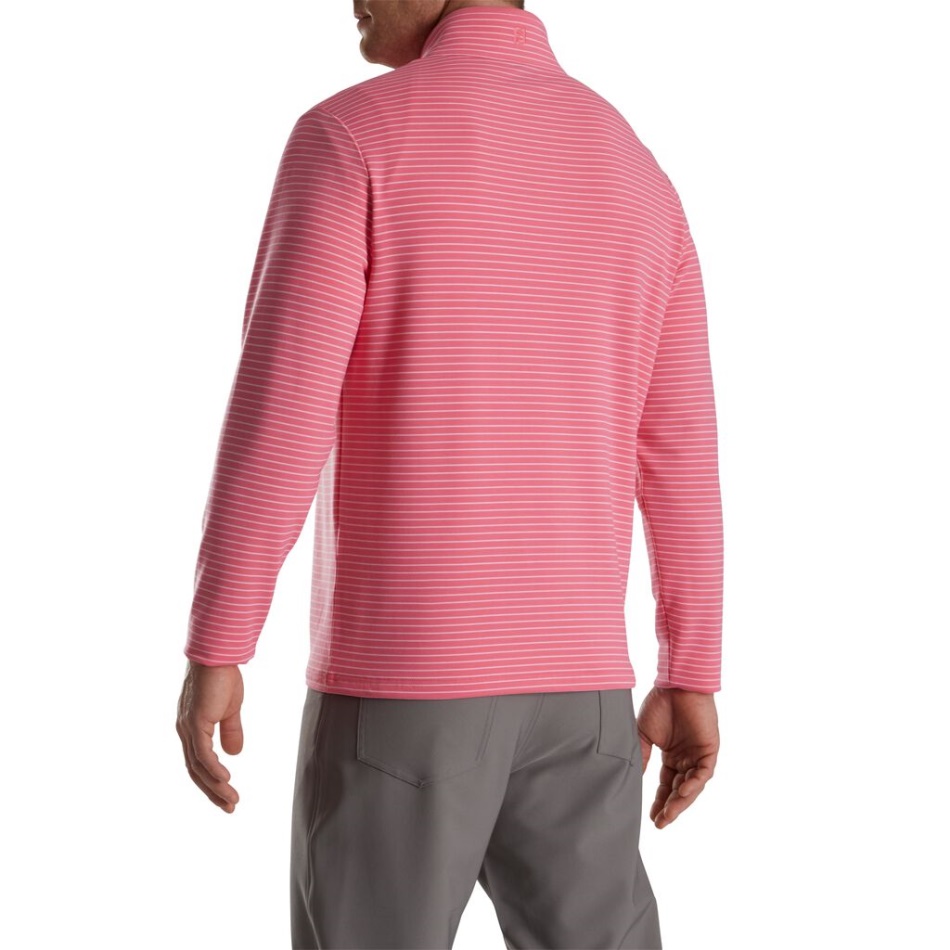 French Terry Quarter-zip Footjoy Pt Watermelon-white