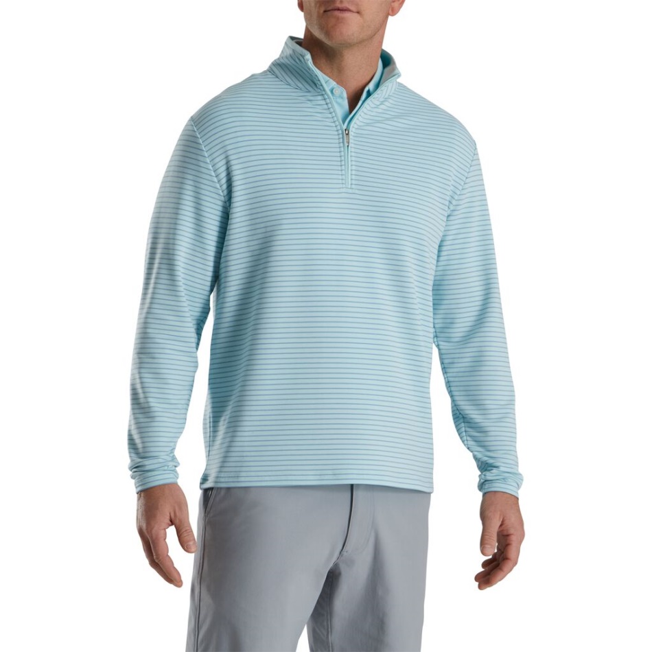 French Terry Quarter-zip Seafoam-blue Footjoy Pt