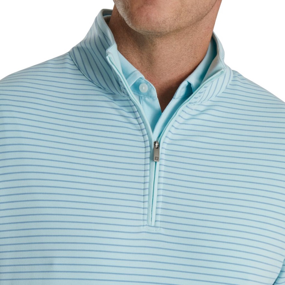 French Terry Quarter-zip Seafoam-blue Footjoy Pt
