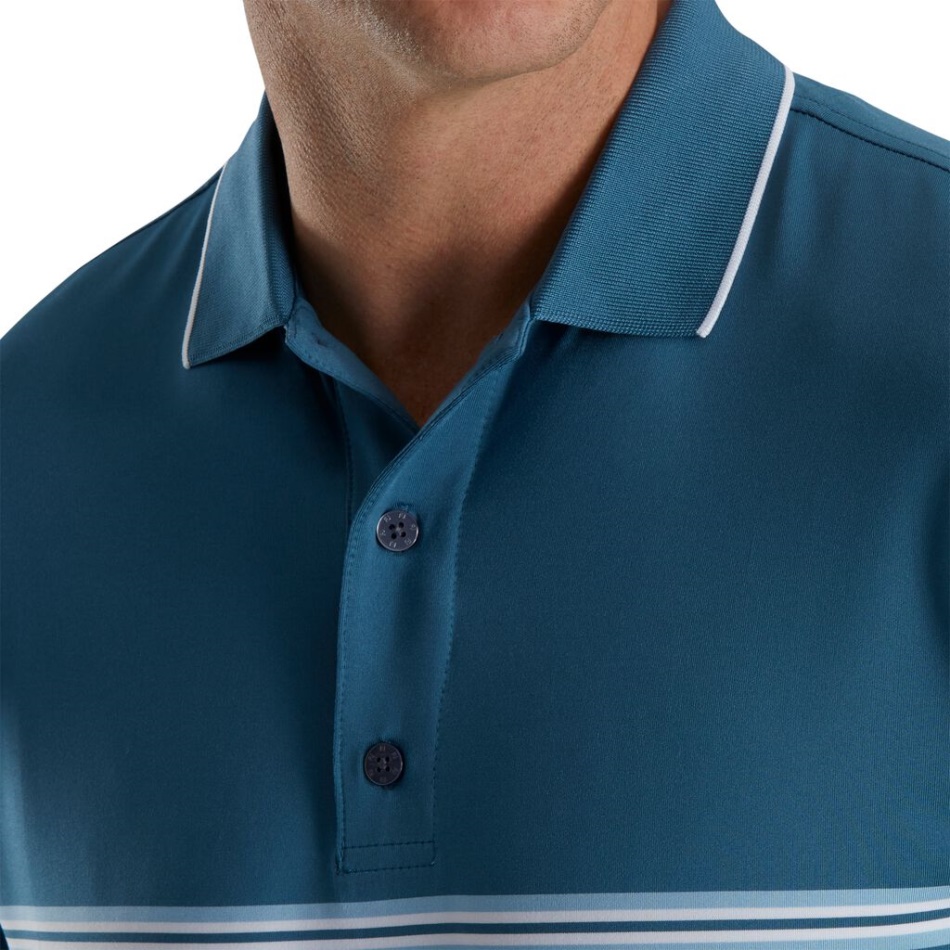 Gola De Malha Lisle De Banda Dupla Footjoy Pt Ink