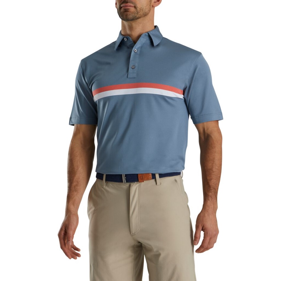 Grafite-coral-branco Banda Peitoral Dupla Pique-estilo Temporada Anterior Footjoy Pt