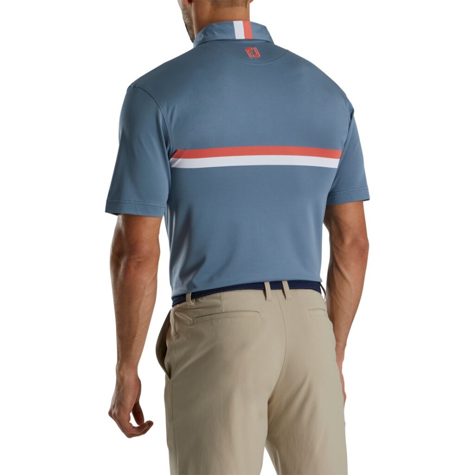 Grafite-coral-branco Banda Peitoral Dupla Pique-estilo Temporada Anterior Footjoy Pt