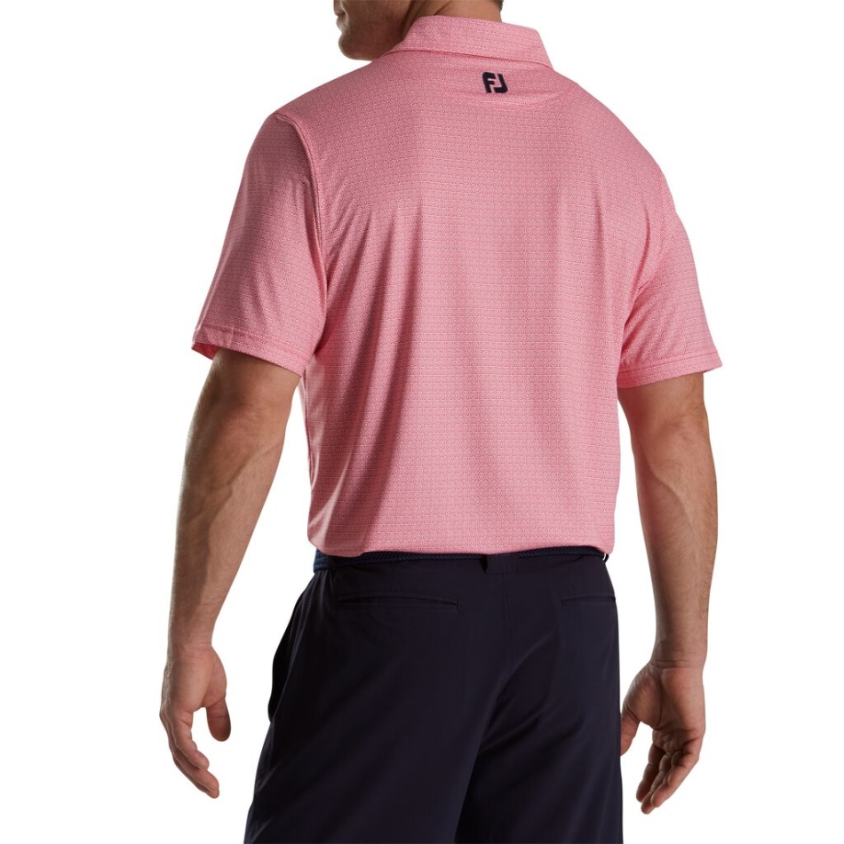 Impressão De Linha Espiral Lisle Auto Colar Footjoy Pt Melancia-branco