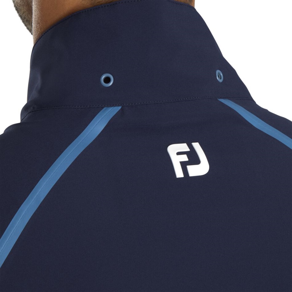 Jaqueta De Chuva Footjoy Pt Hidrotour Jeans Azul Marinho