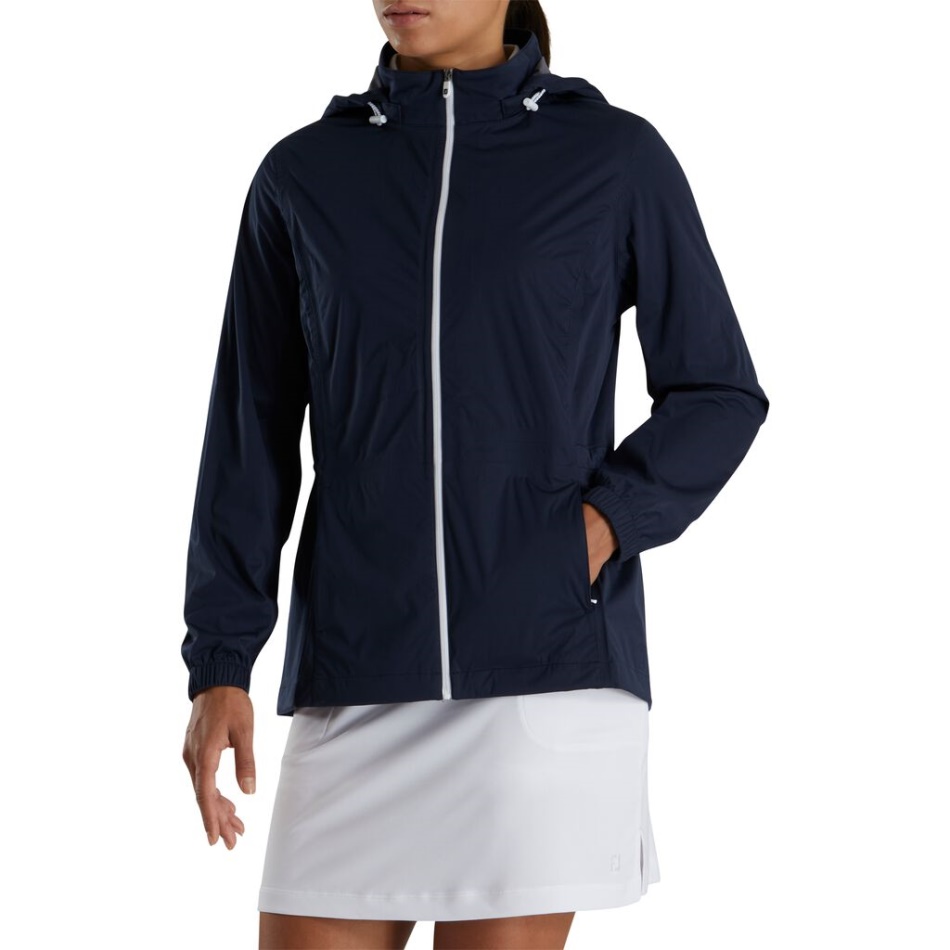 Jaqueta De Chuva Hidroknit Feminina Marinho Footjoy Pt