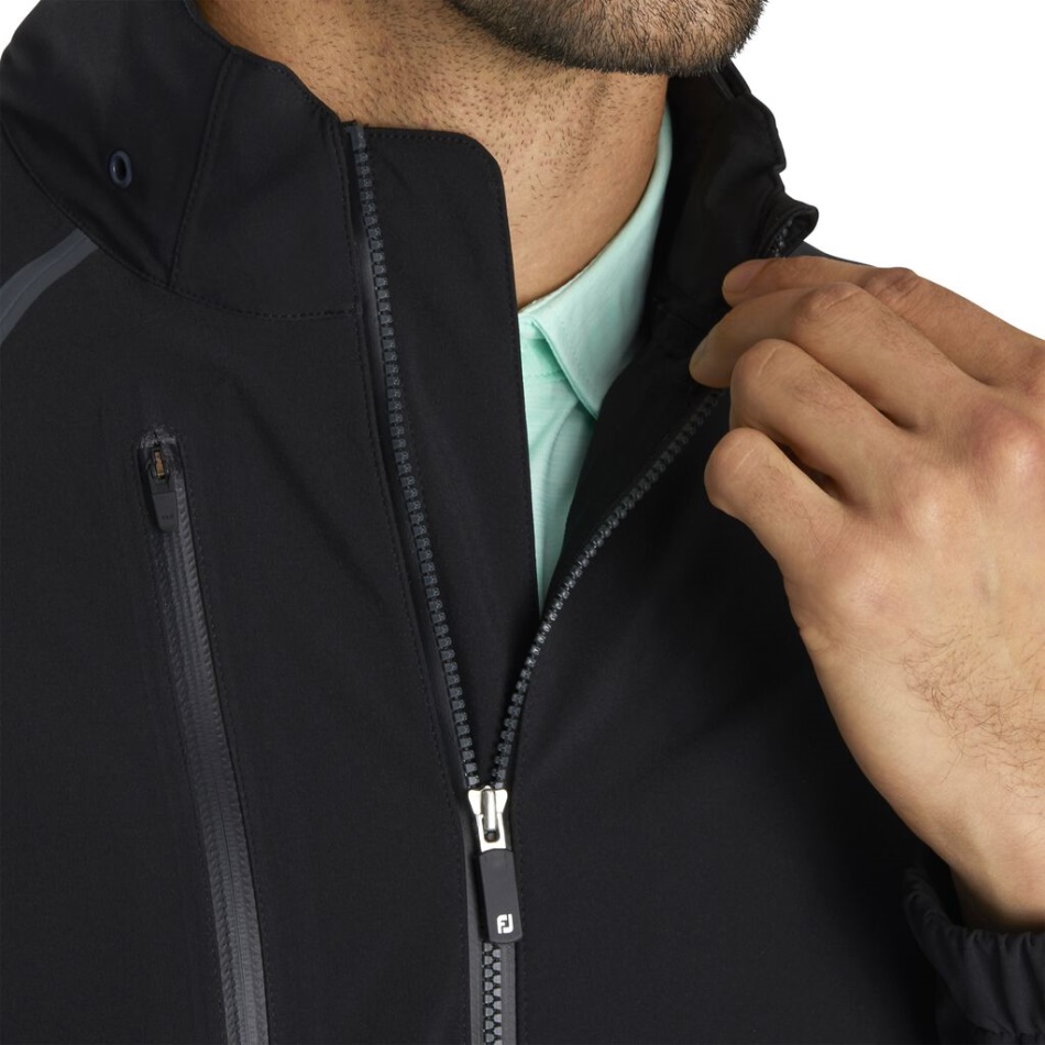 Jaqueta De Chuva Hidrotour Footjoy Pt Black-charcoal