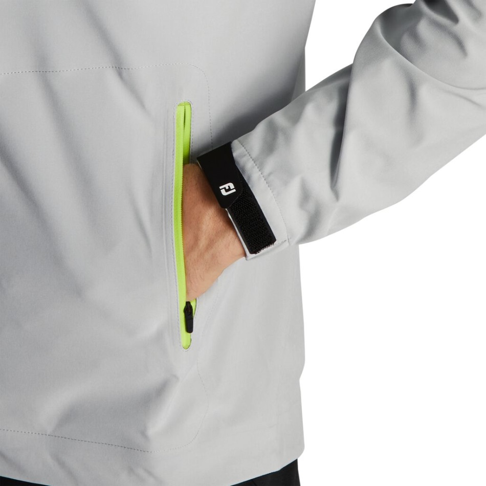Jaqueta Hidrotour Prata-preto-limão Footjoy Pt