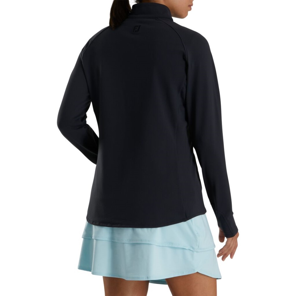 Jaqueta Preta Footjoy Pt Híbrida Feminina