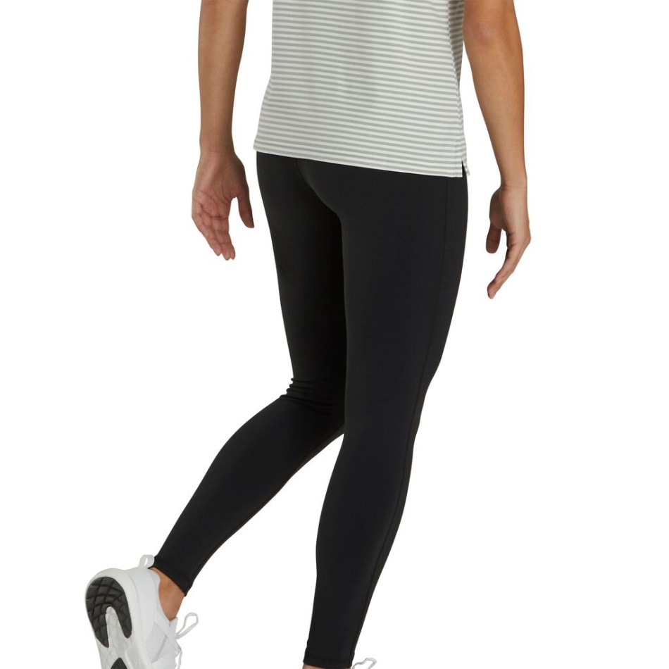 Leggings Até O Tornozelo Feminino Preto Footjoy Pt