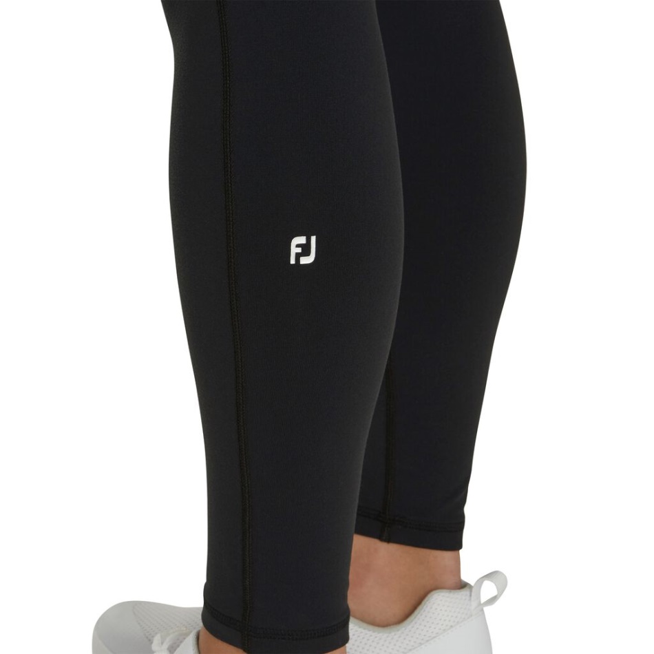 Leggings Até O Tornozelo Feminino Preto Footjoy Pt