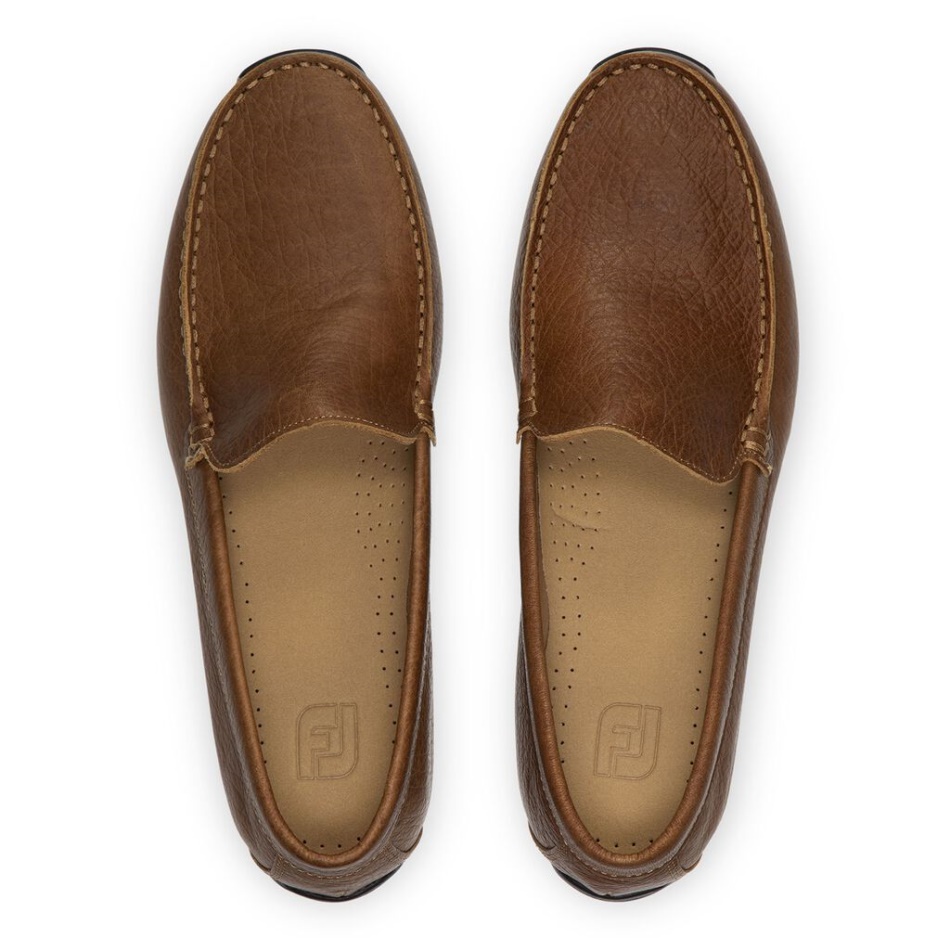 Mocassim Taupe Footjoy Pt Club Casuals