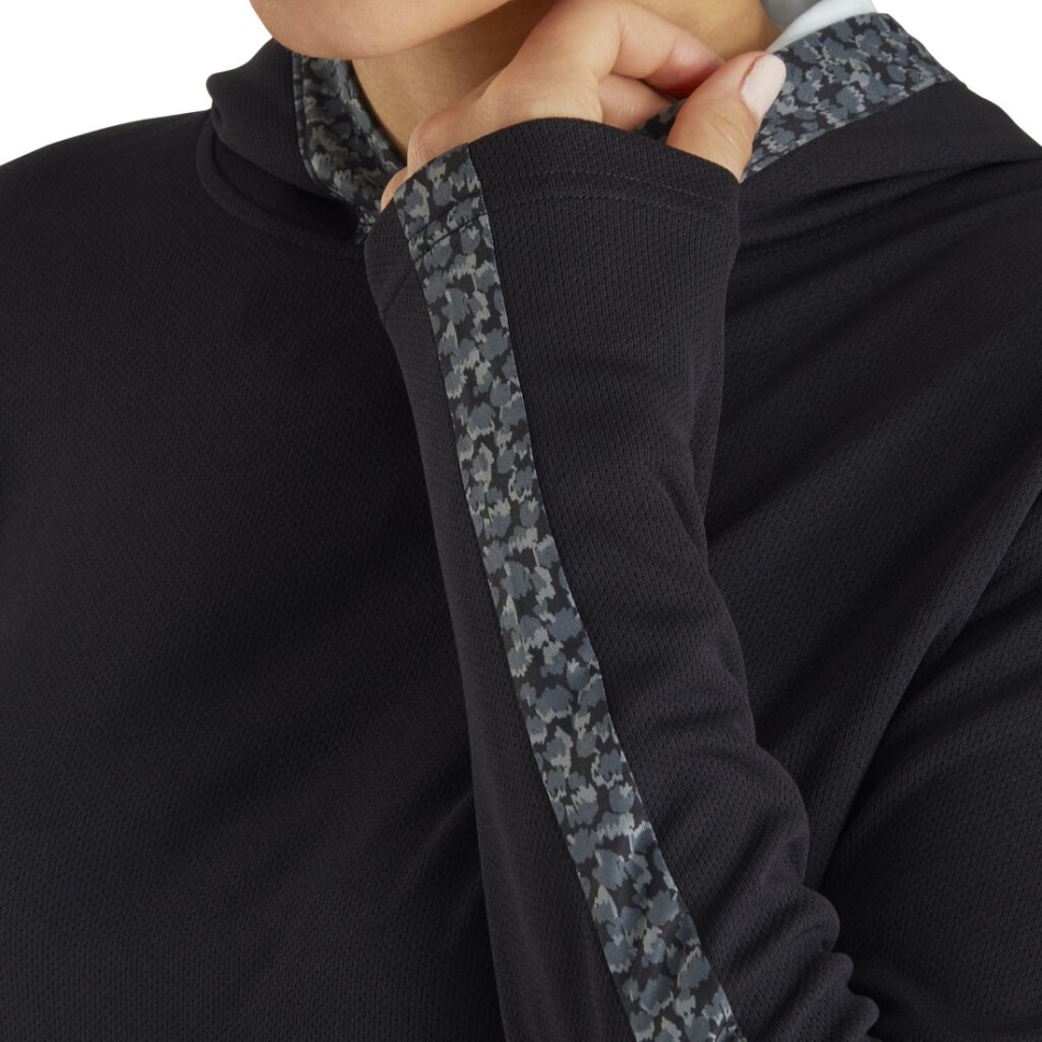 Moletom Com Capuz Com Estampa De Pontos Pretos Estilo Da Estação Anterior Footjoy Pt