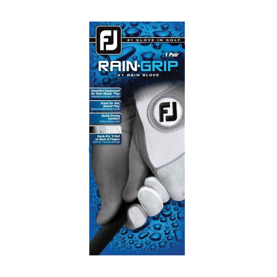Par De Raingrip Branco-cinza Footjoy Pt