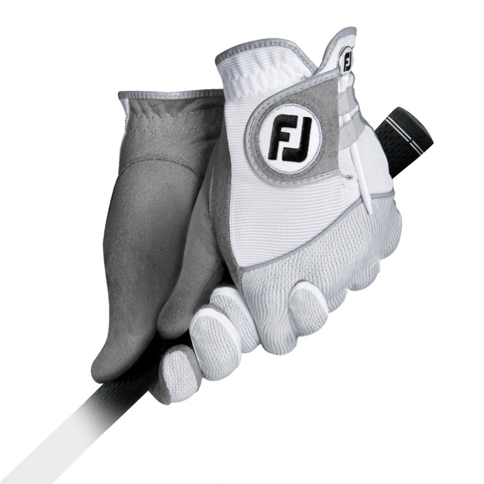 Par De Raingrip Branco-cinza Footjoy Pt