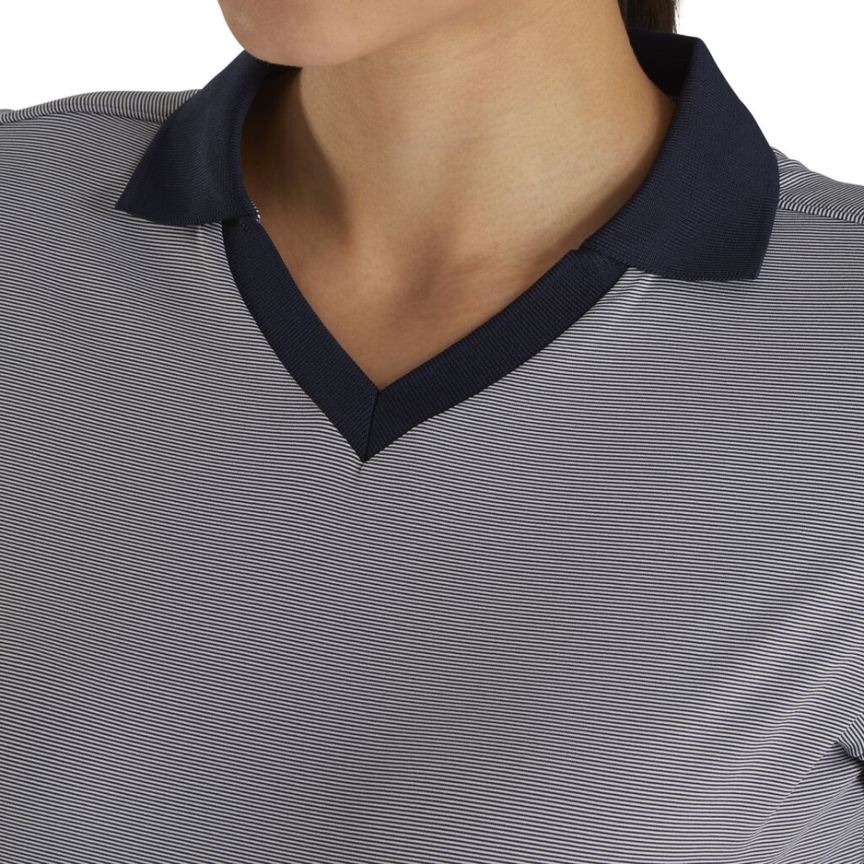 Ponta A Ponta Gola Aberta Feminina Footjoy Pt Marinho