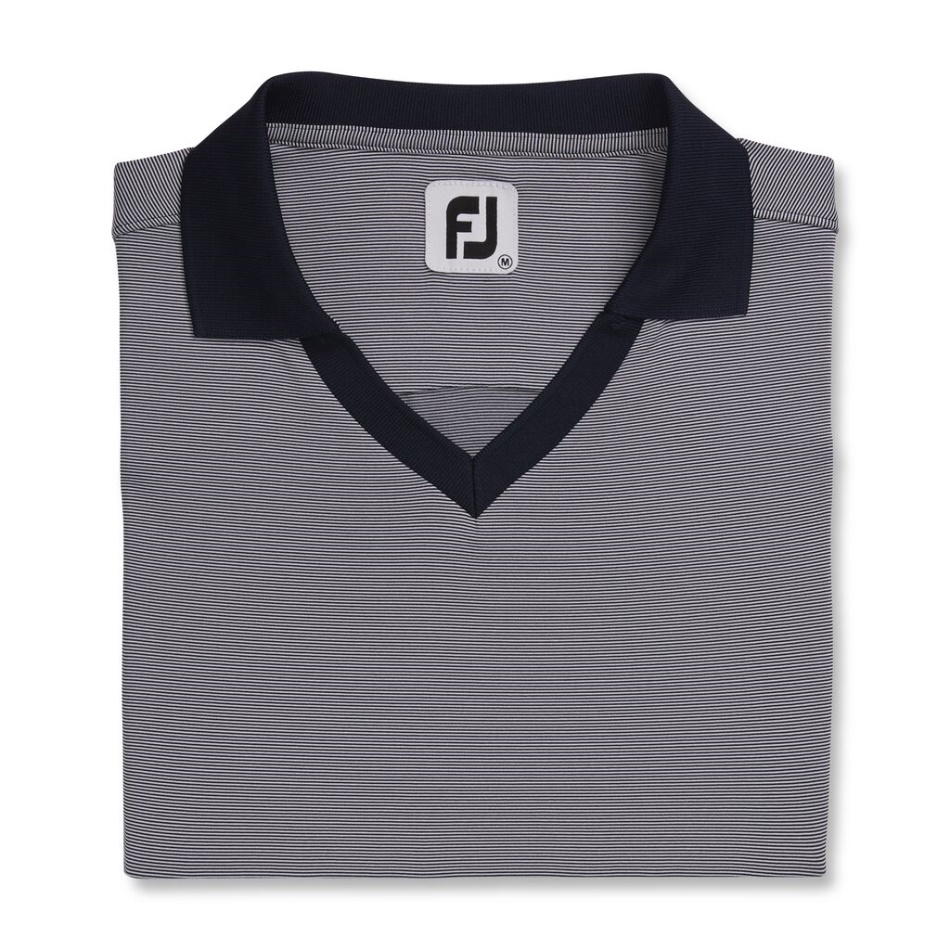 Ponta A Ponta Gola Aberta Feminina Footjoy Pt Marinho