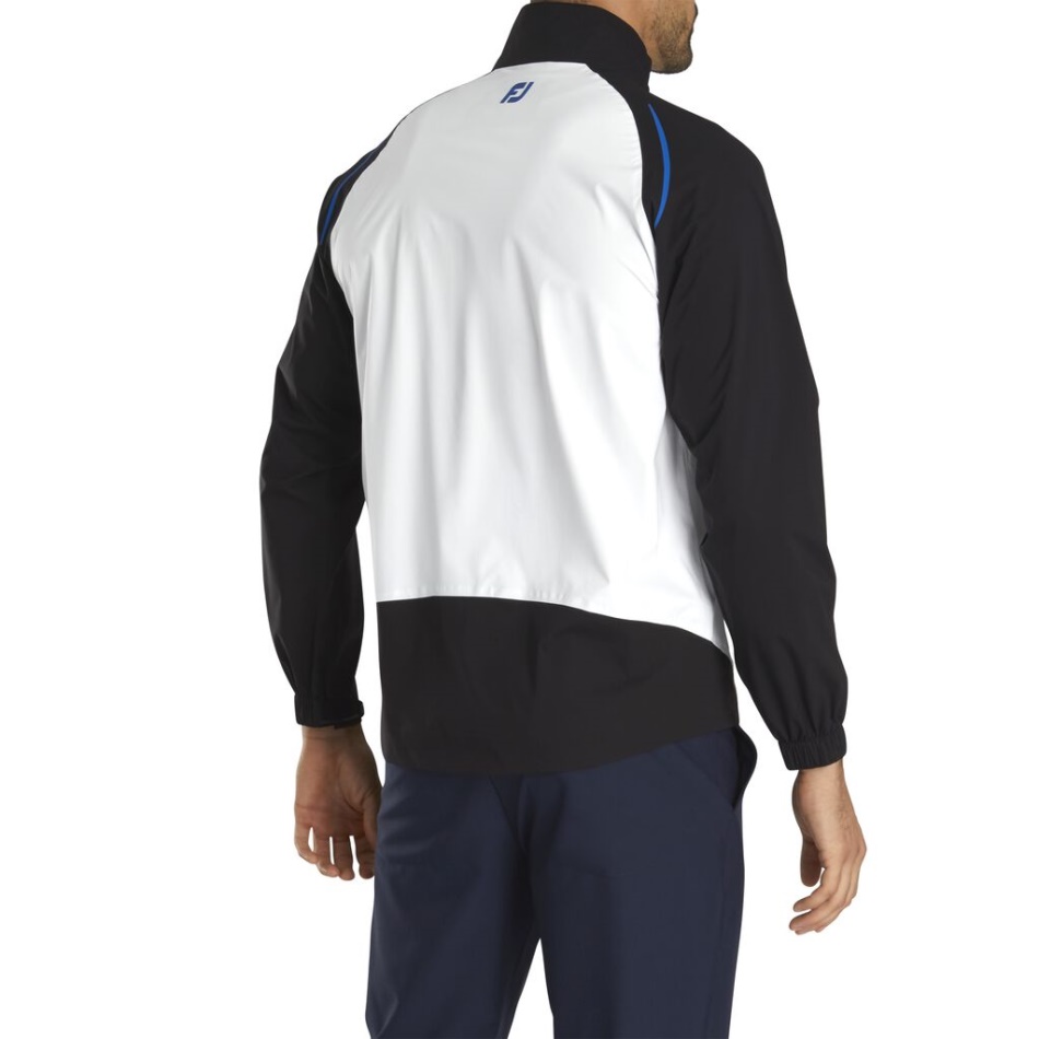 Preto-branco-royal Select Ls Camisa De Chuva Estilo Da Temporada Anterior Footjoy Pt