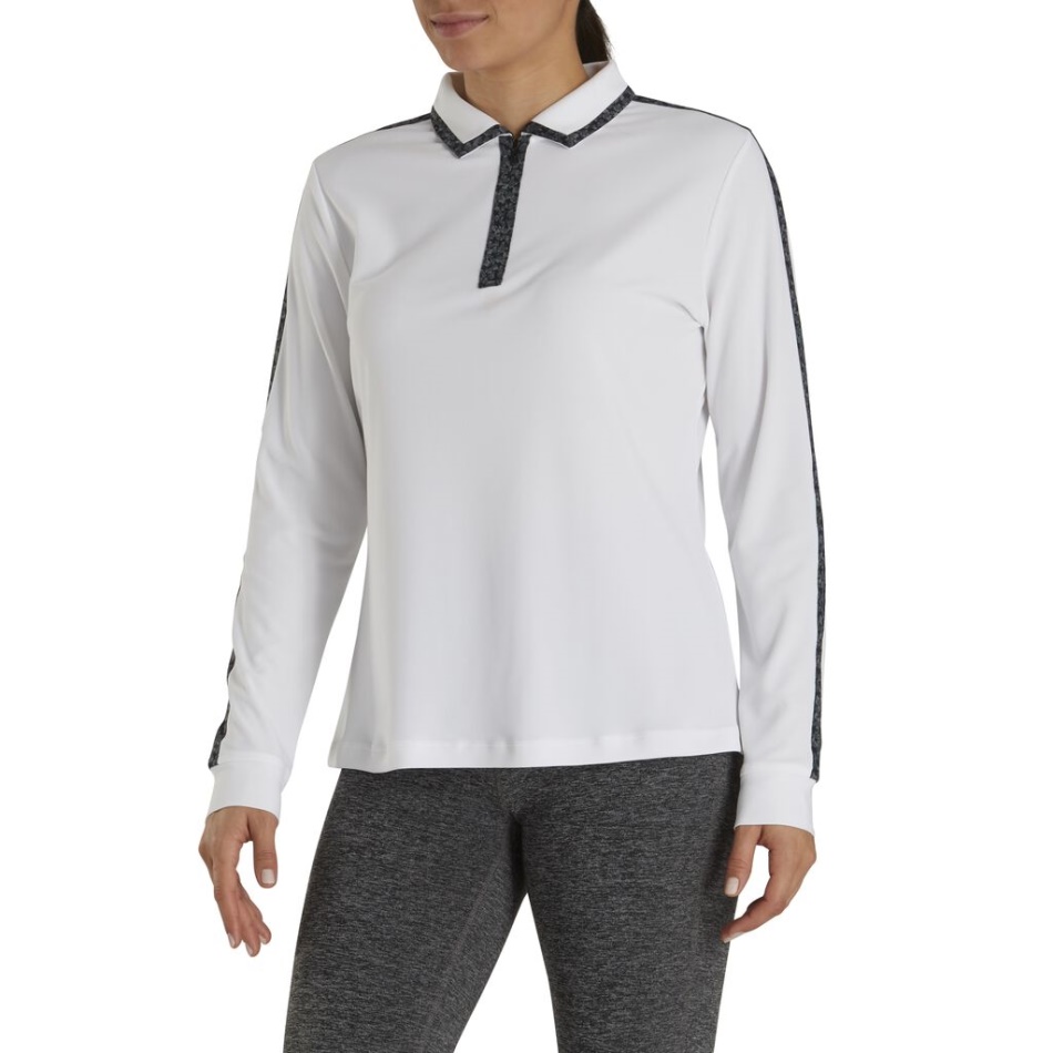 Protetor Solar Com Zíper Branco Estilo Feminino Da Estação Anterior Footjoy Pt