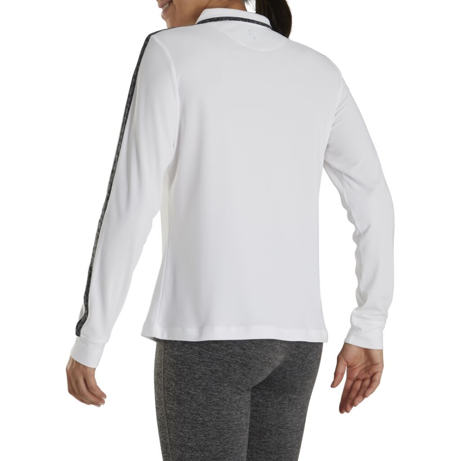 Protetor Solar Com Zíper Branco Estilo Feminino Da Estação Anterior Footjoy Pt
