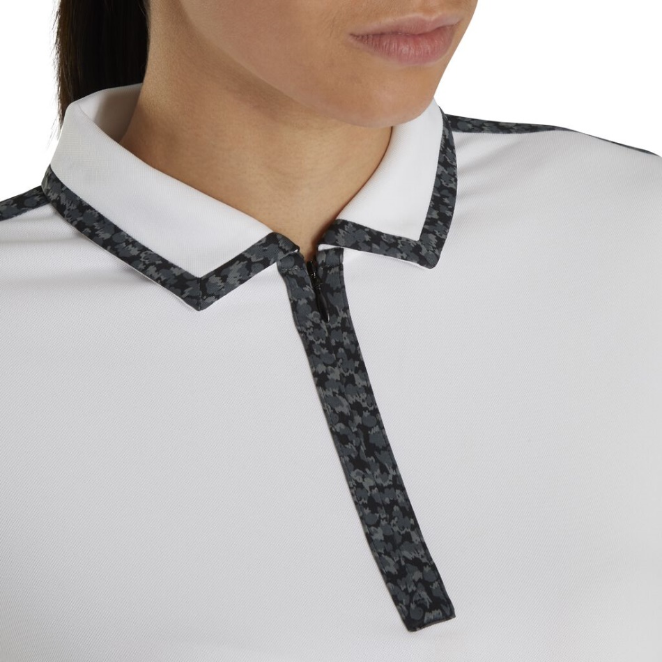 Protetor Solar Com Zíper Branco Estilo Feminino Da Estação Anterior Footjoy Pt