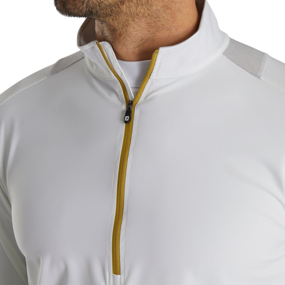 Pulôver Branco-urze Cinza Footjoy Pt Hyperflex