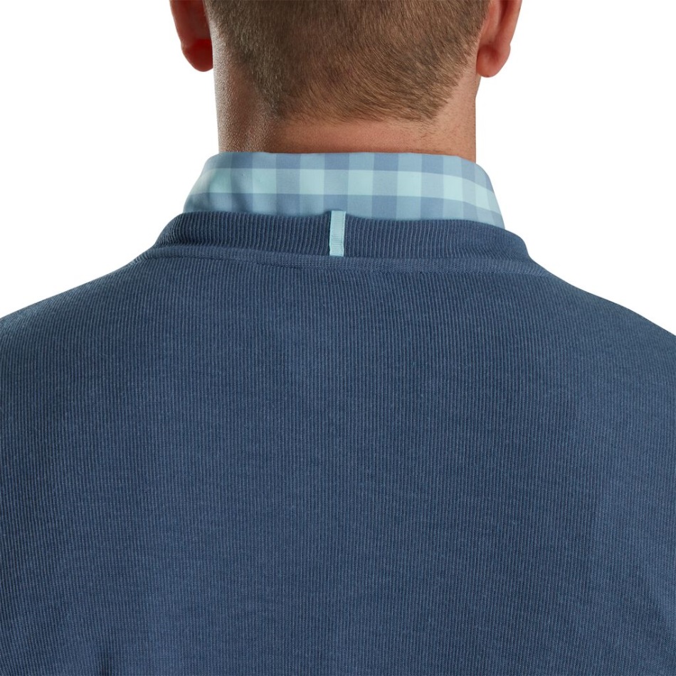 Pulôver Gola Redonda Footjoy Pt Bluestone