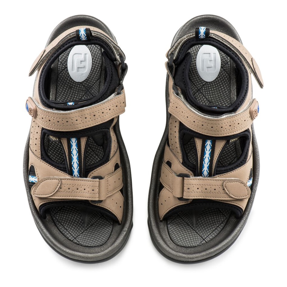 Sandálias De Golfe Footjoy Pt Taupe Escuro