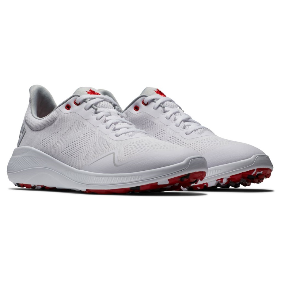 Sapato Flex Canada Footjoy Pt Branco-vermelho