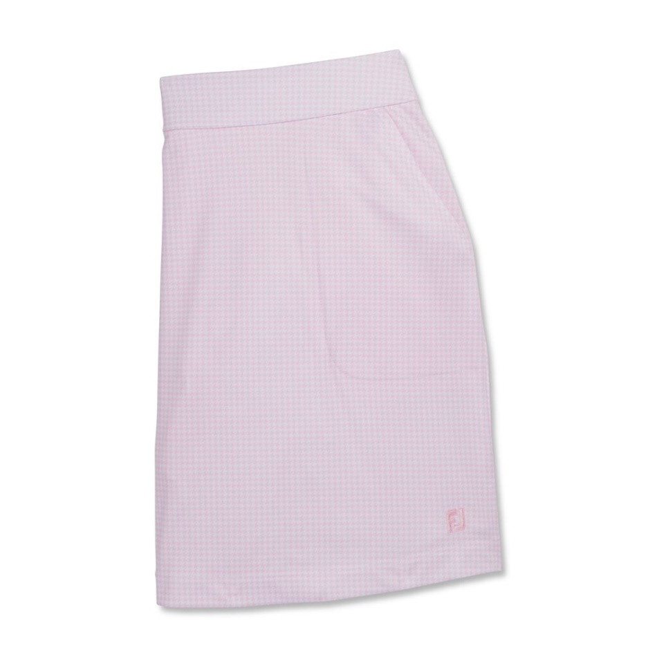 Shortinho Rosa Tricotado Houndstooth Feminino Footjoy Pt