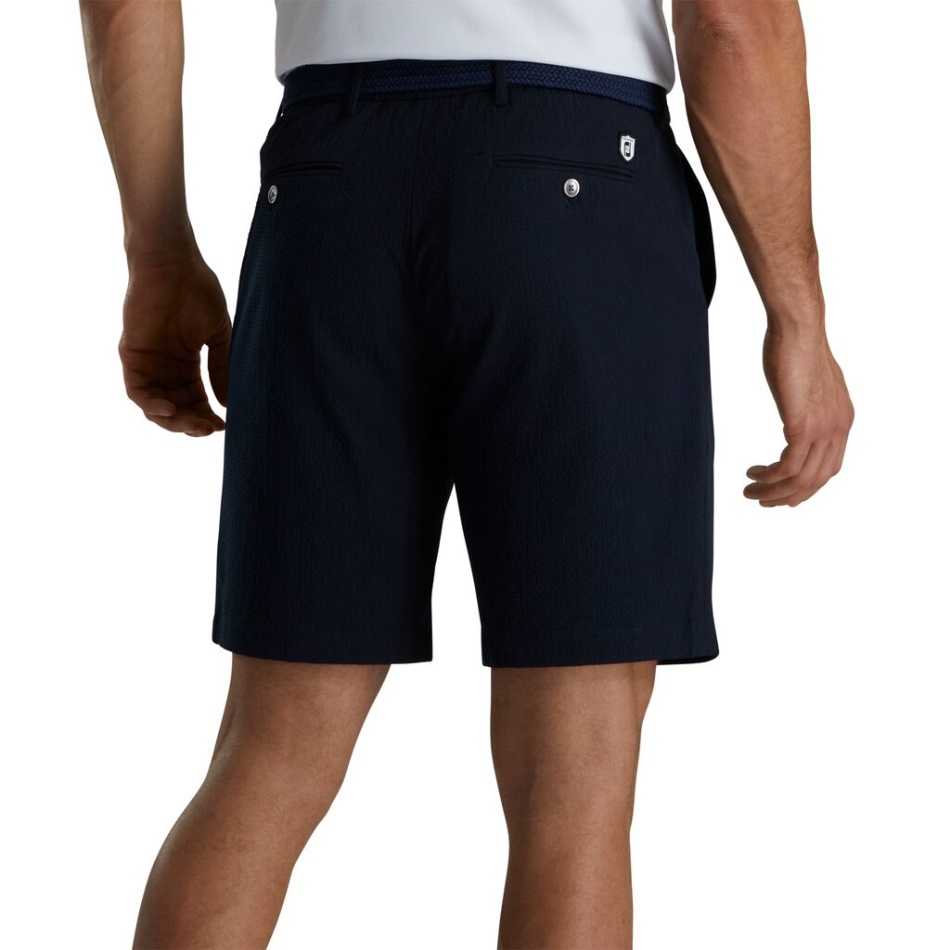 Shorts Traveller Seersucker Footjoy Pt Marinho