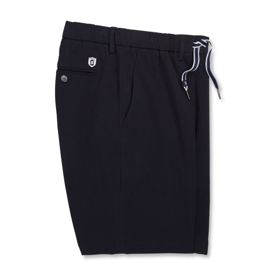Shorts Traveller Seersucker Footjoy Pt Marinho