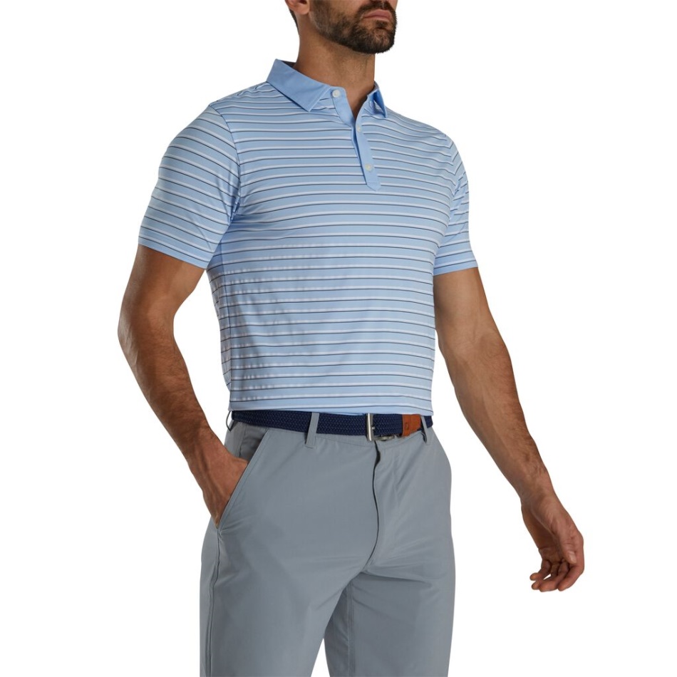 Sky Ajuste Atlético Multi-listras Lisle Auto Colarinho Footjoy Pt