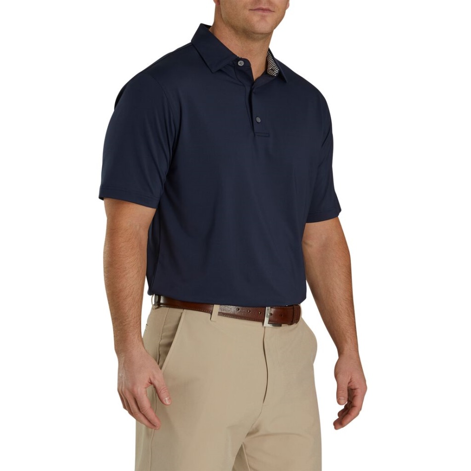 Solid Lisle Autocoleira Footjoy Pt Navy