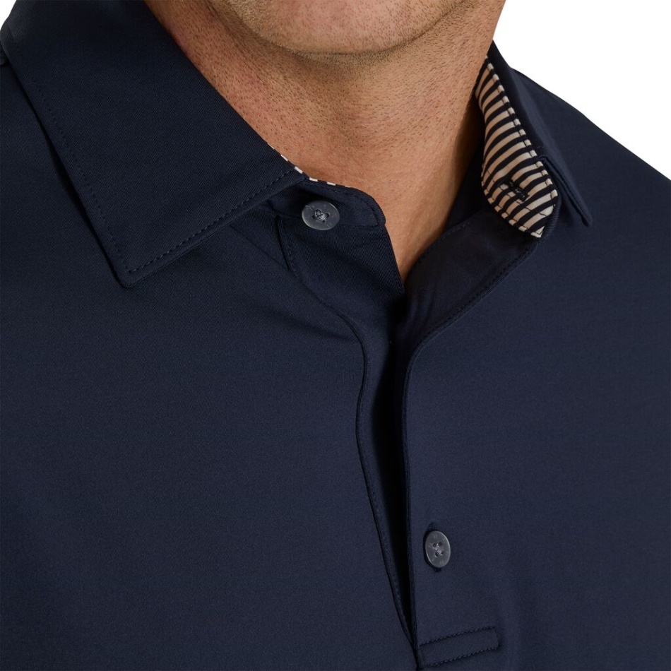 Solid Lisle Autocoleira Footjoy Pt Navy