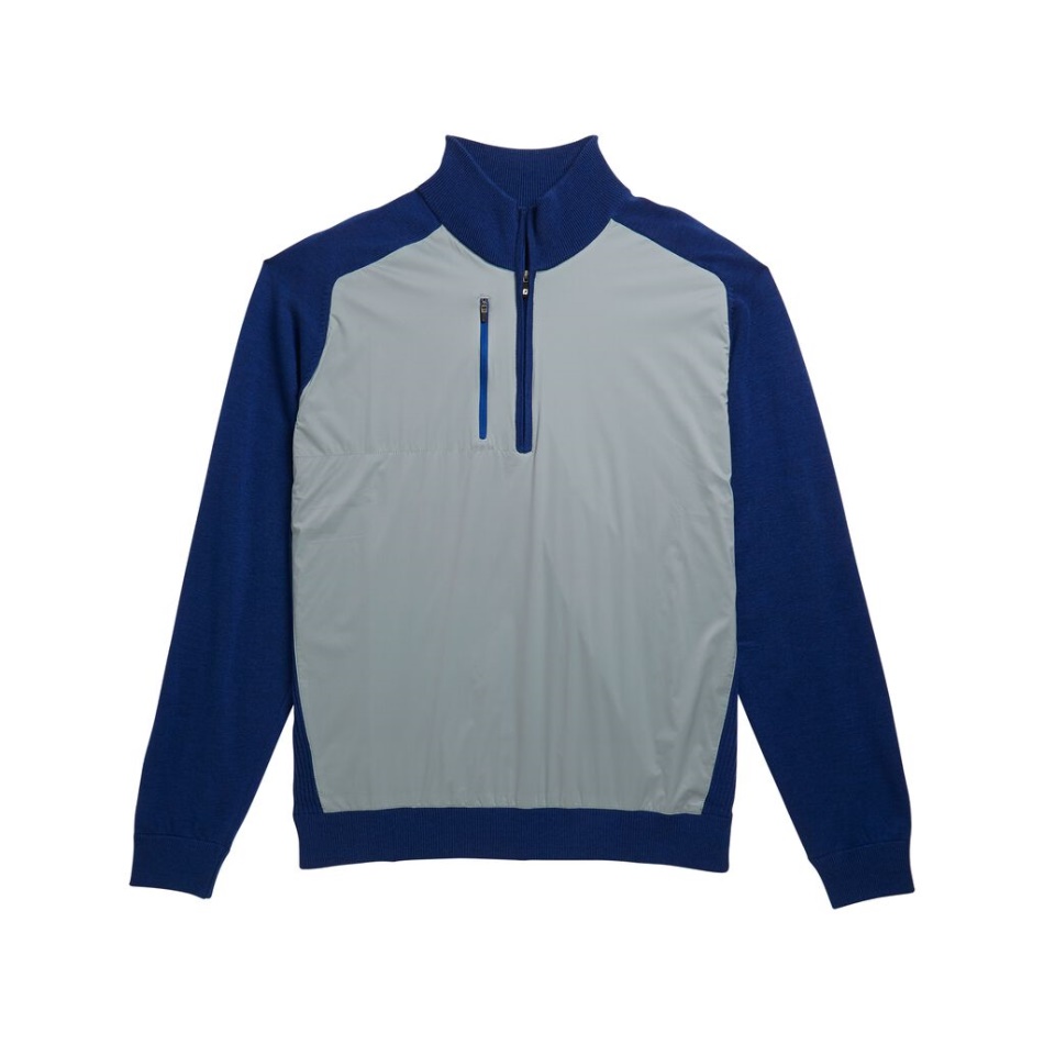 Suéter Footjoy Pt Grey-royal Heather Tech