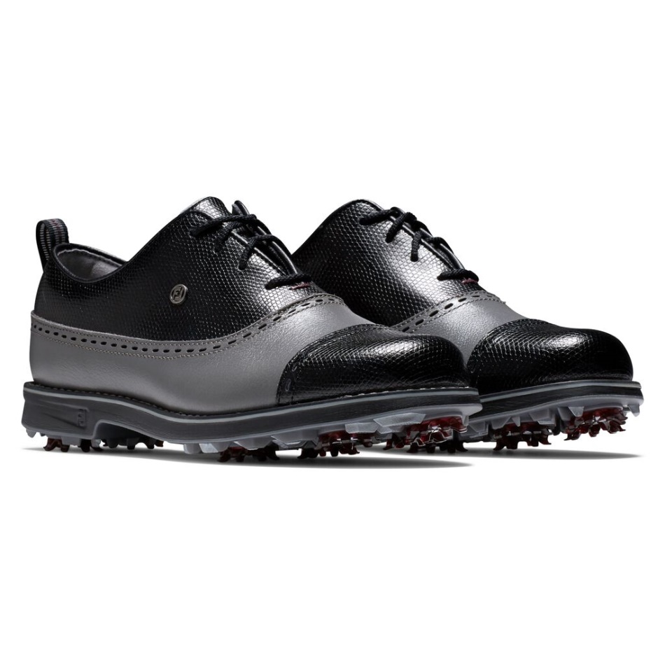 Série De Estréia Carvão-black - Cap Toe Mulheres Footjoy Pt