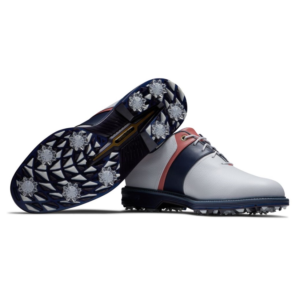 Série De Estréia Footjoy Pt Branco-coral-azul - Clássicos De Verão Packard