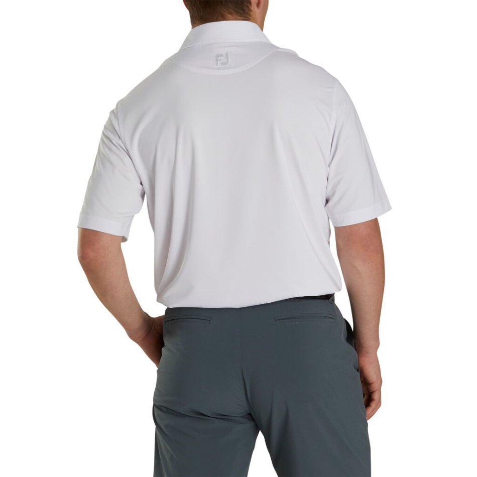 Sólido Lisle Colarinho Branco Footjoy Pt
