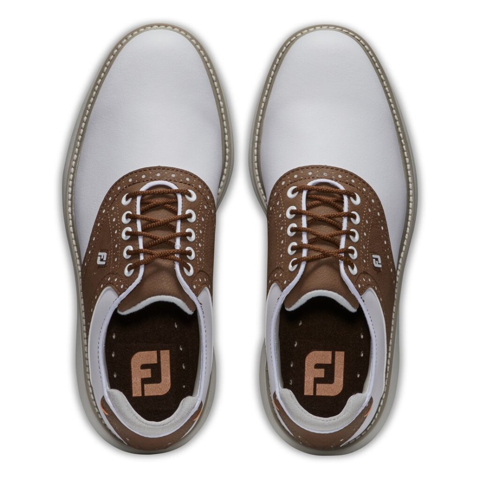 Tradições Branco-marrom Footjoy Pt
