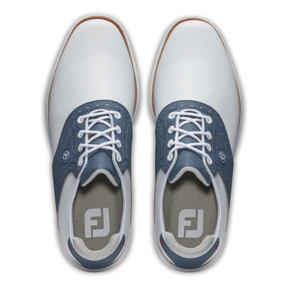Tradições Mulheres Footjoy Pt Branco-azul