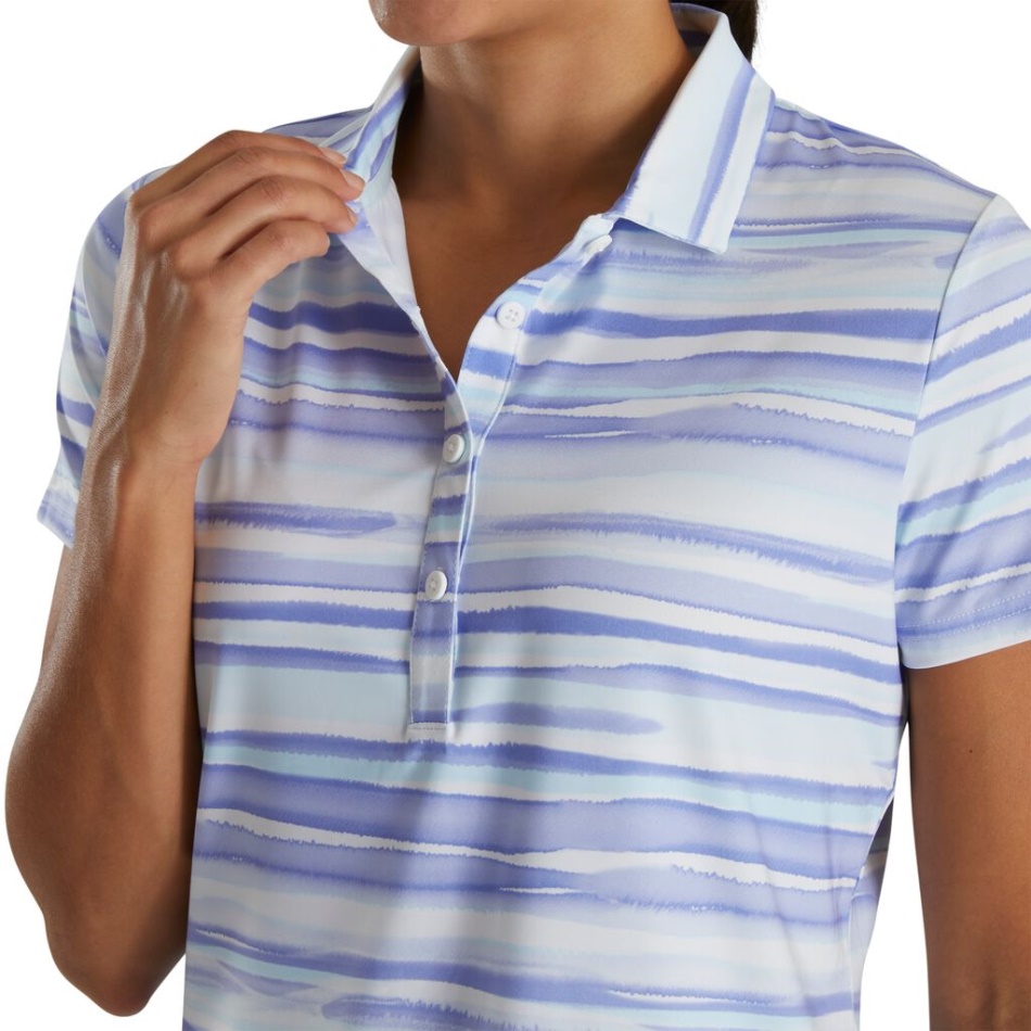 Violeta Footjoy Pt Mulheres Aquarela De Manga Curta