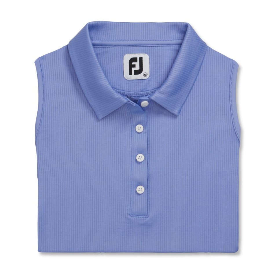 Violeta Footjoy Pt Mulheres Sem Mangas Com Nervuras