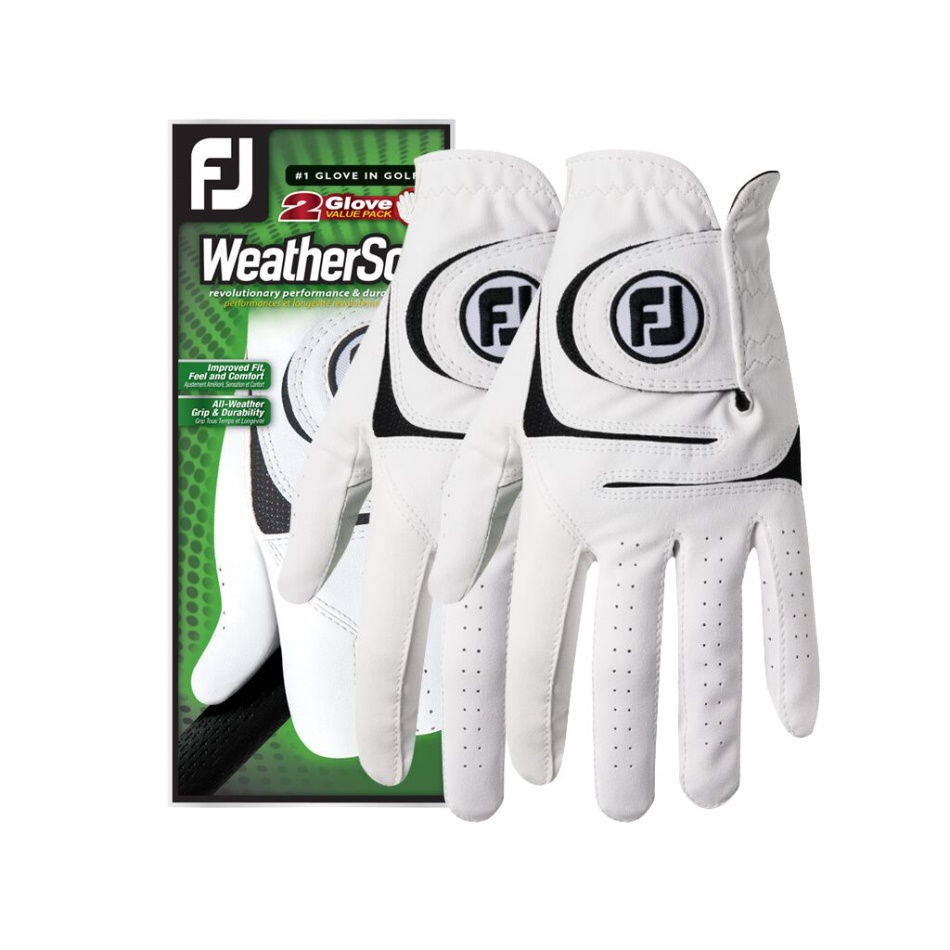 Pacote Com 2 Footjoy Pt Weather Sof Branco