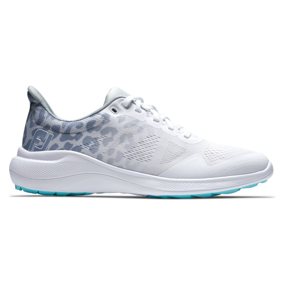 Footjoy Pt Flex Mulheres Branco-cinza