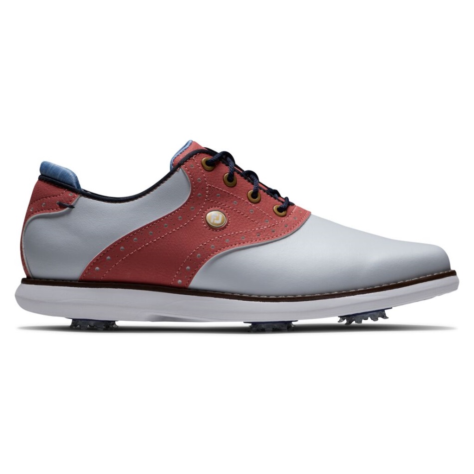 Footjoy Pt Tradições - Clássicos De Verão Feminino Branco-coral-azul