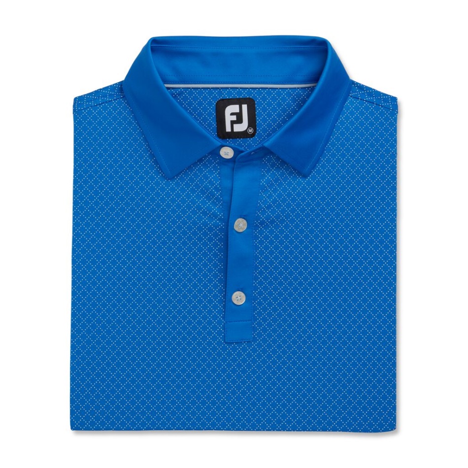 Estampa De Diamante Real Lisle Colarinho Próprio - Estilo Da Temporada Anterior Footjoy Pt