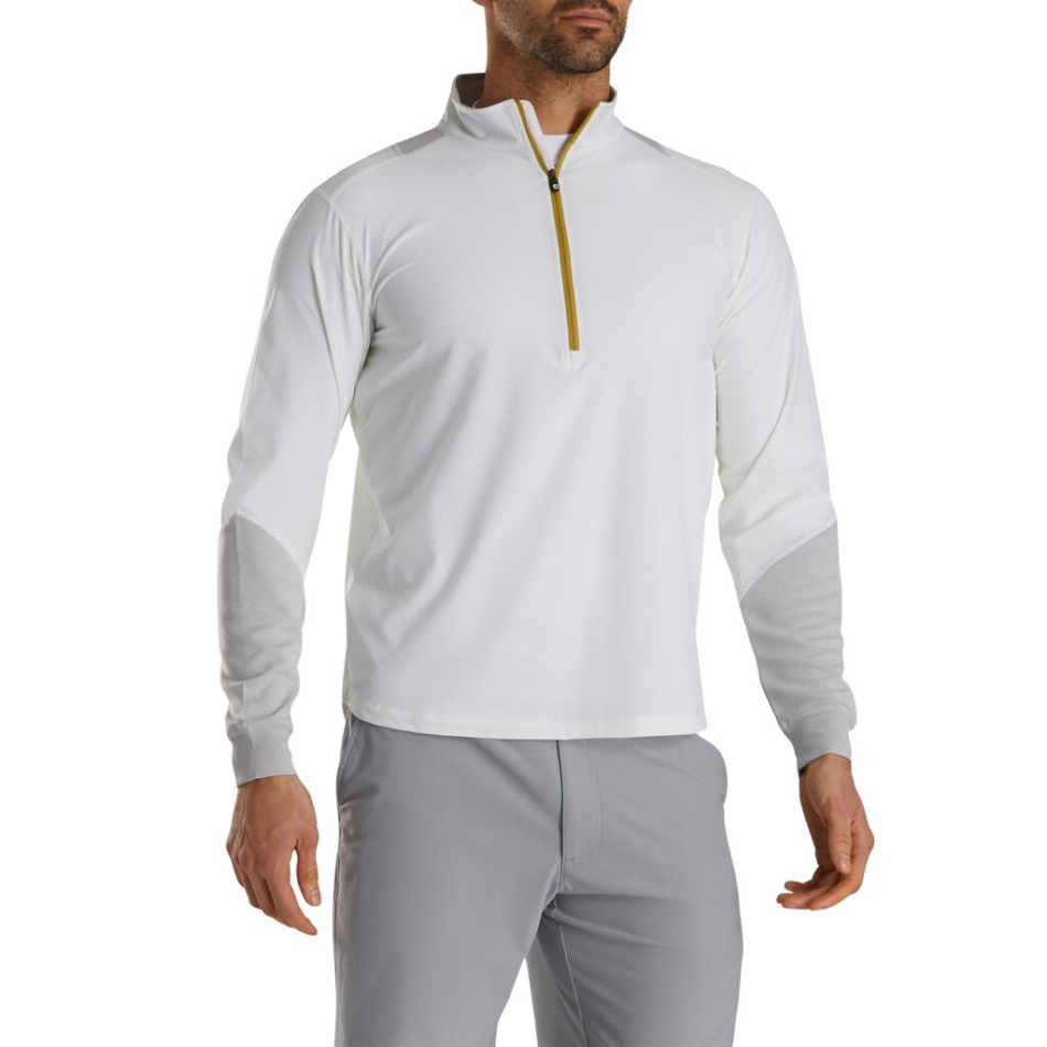 Pulôver Branco-urze Cinza Footjoy Pt Hyperflex