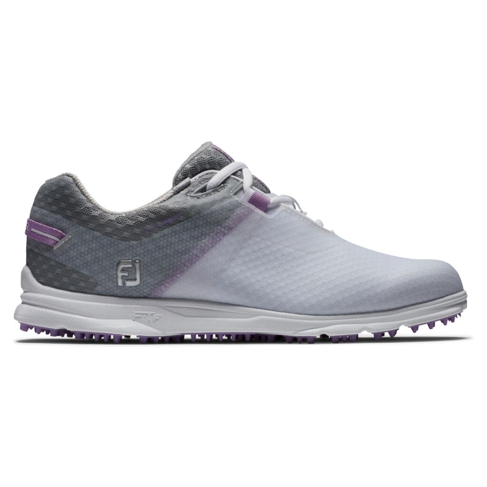 Footjoy Pt Pro Sl Sport Feminino Branco-cinza