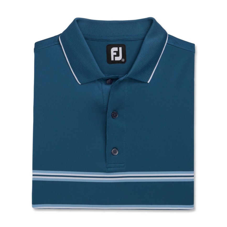 Gola De Malha Lisle De Banda Dupla Footjoy Pt Ink