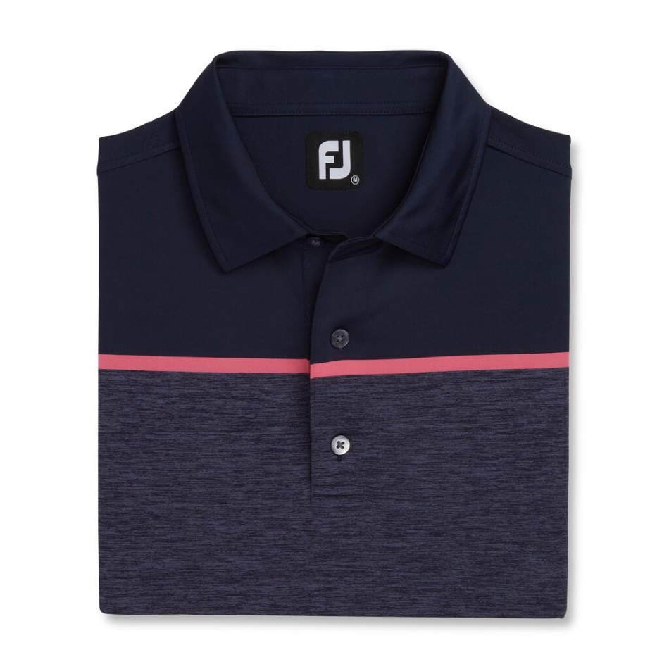 Spacedye Block Lisle Colarinho Próprio Footjoy Pt Navy